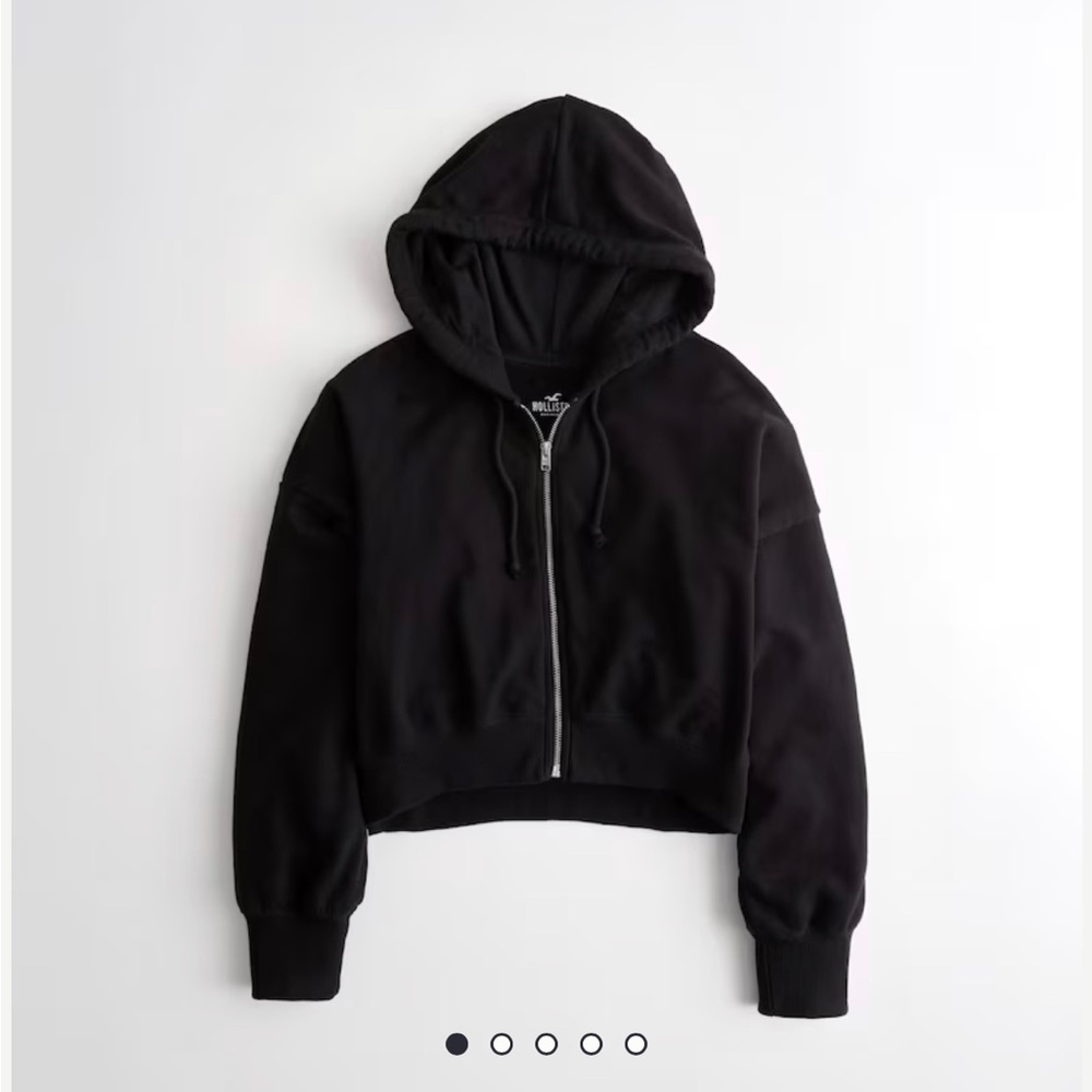 Hollister cropped zip up